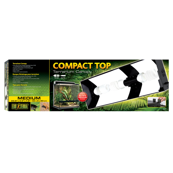Afbeelding Exo Terra Compact Top 60x9x20 cm - Terraria - Medium 3 Lampen door Petsplace.nl