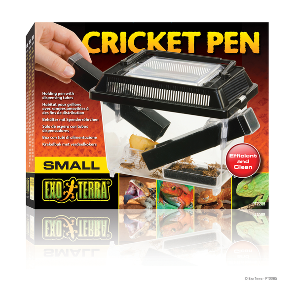 Exo Terra Cricket Pen S 3 Buizen En 2 Spons Zwart Bijproducten 20x15x12 cm