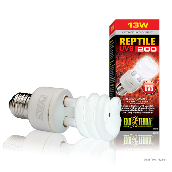 Afbeelding Exo Terra Reptile Uvb 200 - Verlichting - 13 Watt door Petsplace.nl