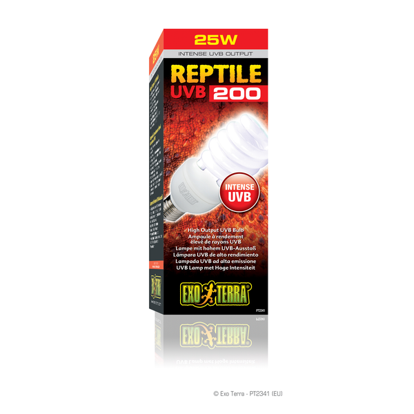 Afbeelding Exo Terra Reptile Uvb 200 - Verlichting - 25 Watt door Petsplace.nl