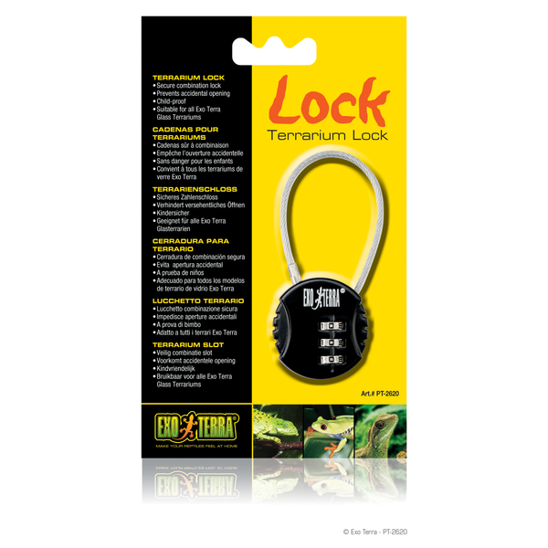 Exo Terra Cijferslot Metaal Lock - Accessoire - Zwart per stuk