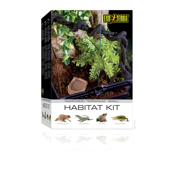 Exo Terra Habibat Kit Rainforest Small - Terraria - 30x30x45 cm Zwart