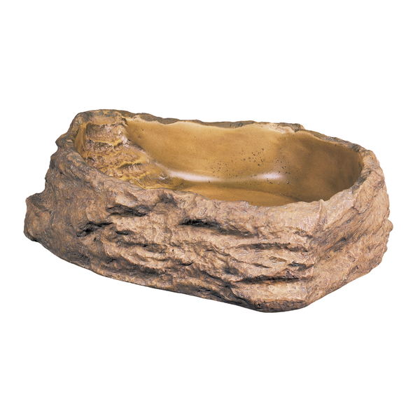 Afbeelding Exo Terra Waterbak Rotsmotief - Drinkbak - Large door Petsplace.nl