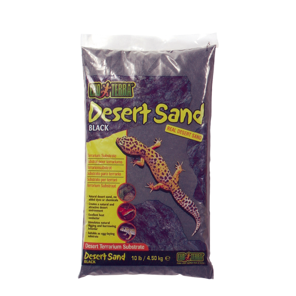 Afbeelding Exo Terra Woestijnzand Desert Sand - Zand - Zwart door Petsplace.nl