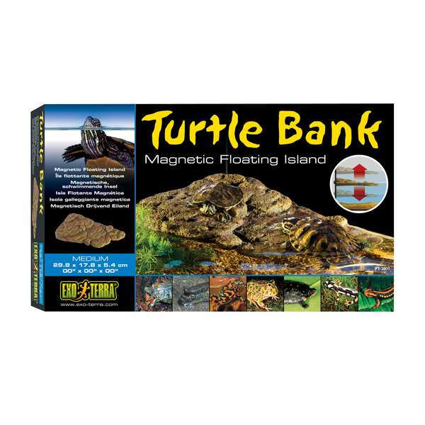 Afbeelding Exo Terra Schildpaddeneiland Turtle Bank Medium - Ornamenten - 29.8x17.8x5.4 cm door Petsplace.nl