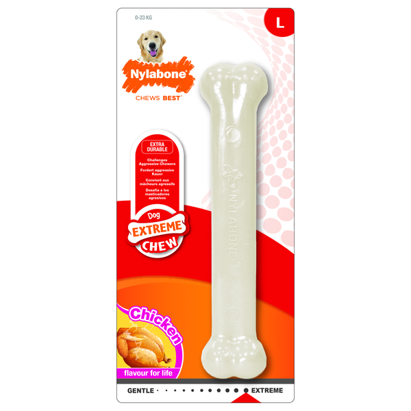 Nylabone Durachew Bone Giant L - Hondenspeelgoed - Wit