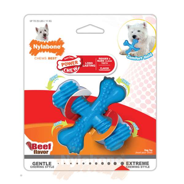 Afbeelding Nylabone Extreme Chew X Bone Rund - Hondenspeelgoed - Small Voor Honden Tot 11kg door Petsplace.nl