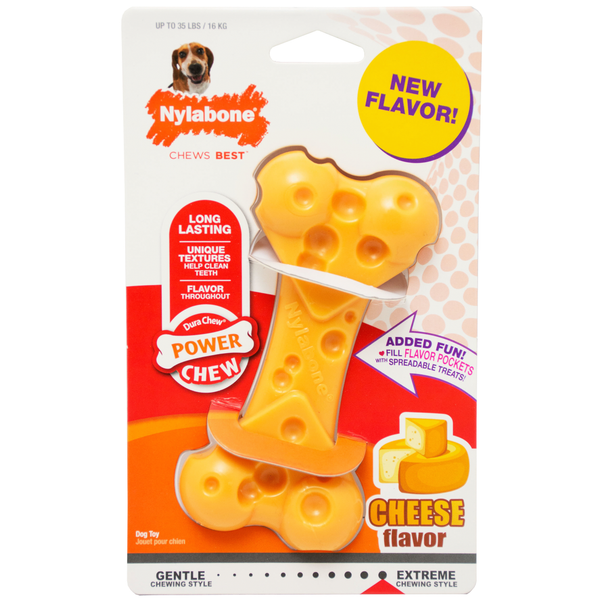 Nylabone Durachew Cheese Bone Geel - Hondenspeelgoed - Wolf Tot 15kg