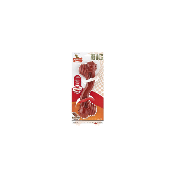 Afbeelding Nylabone Durachew Curve Bone - Hondenspeelgoed - Bizon 25x8x6 cm Bruin 1 stuks Voor Honden > 23kg Xxl door Petsplace.nl