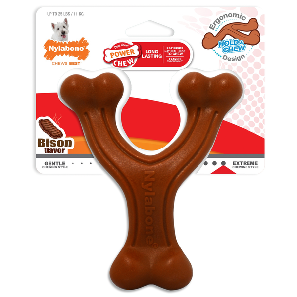 Afbeelding Nylabone Extreme Chew Wishbone Bizon Bizon - Hondenspeelgoed - S door Petsplace.nl