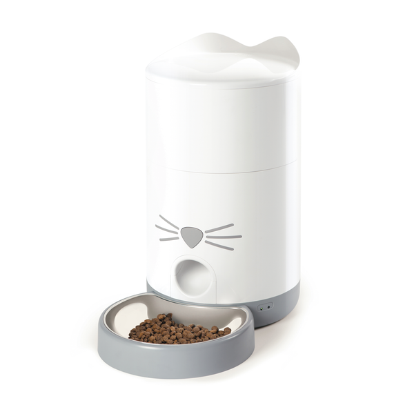 Catit Pixi Smart Feeder - Kattenvoerbak - 19x19x34 cm Wit