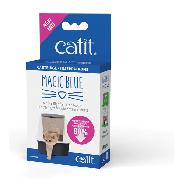 Catit Magic Blue Cartridge - Kattenbakaccessoires - 8x6.5x2 cm Blauw