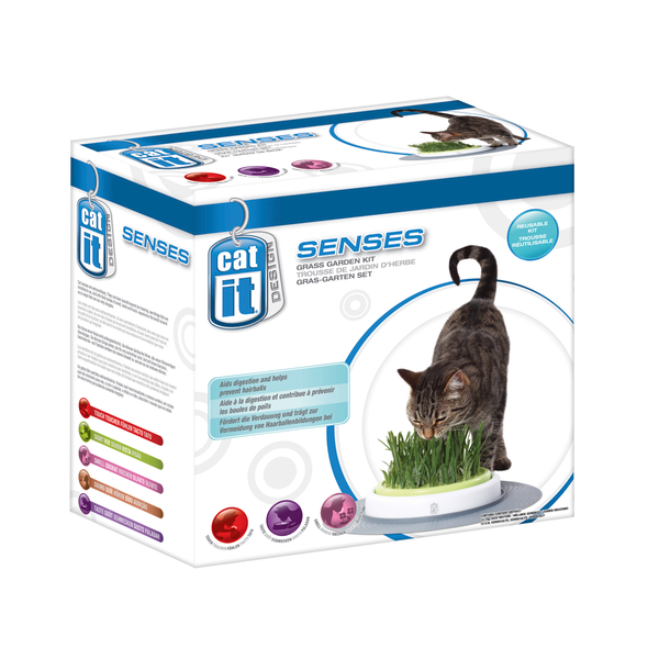 Afbeelding Catit Senses Grass Garden Kit - Kattenspeelgoed - per stuk door Petsplace.nl