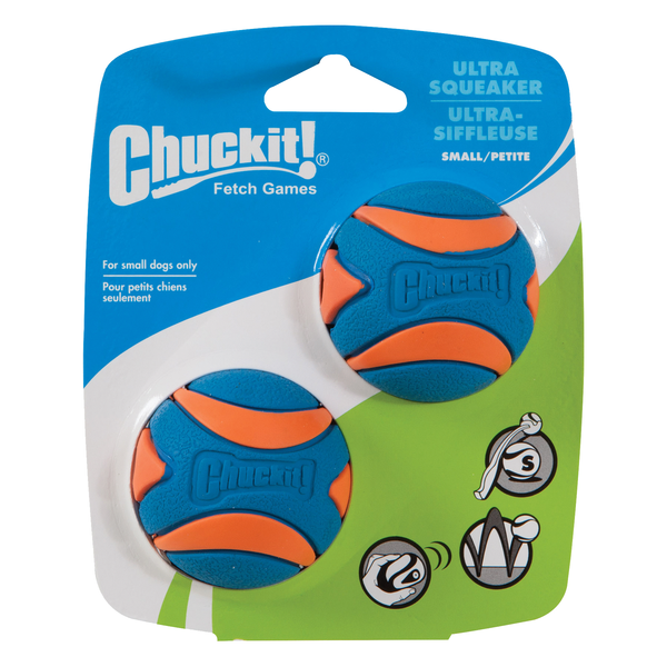 Afbeelding Chuckit! Ultra Squeaker Ball - Small - 2 stuks door Petsplace.nl