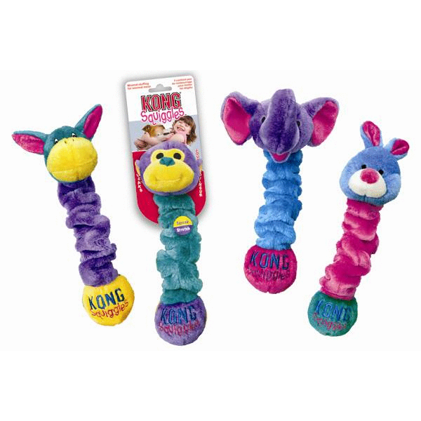 Afbeelding Kong Speeltje Squiggles Assorti - Hondenspeelgoed - Small door Petsplace.nl