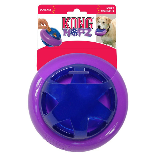 Afbeelding Kong Hopz Ball Paars&Blauw - Hondenspeelgoed - Large door Petsplace.nl