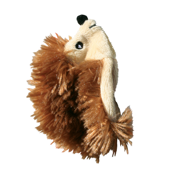 Kong Speeltje Pluche Egel - Kattenspeelgoed - 10 cm Bruin