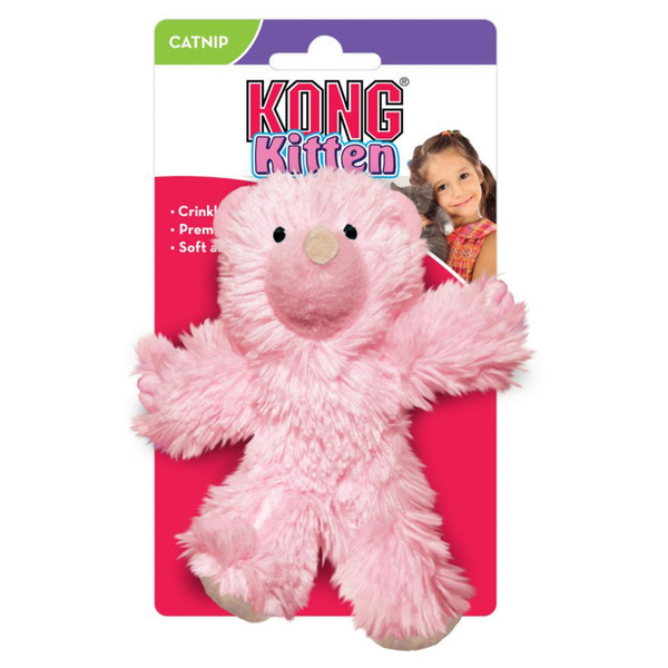 Afbeelding Kong Kitten Teddy Bear Assorted - Kattenspeelgoed - door Petsplace.nl