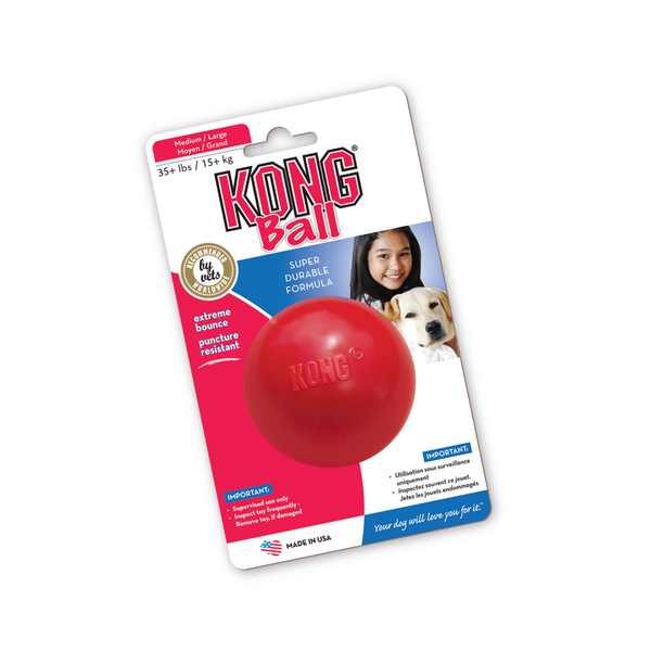 Kong Speeltje Rubber Bal Rood - Hondenspeelgoed - Large