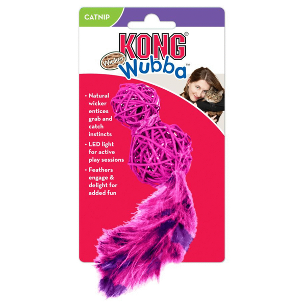 Afbeelding Kong Wubba Wicker - Kattenspeelgoed - door Petsplace.nl