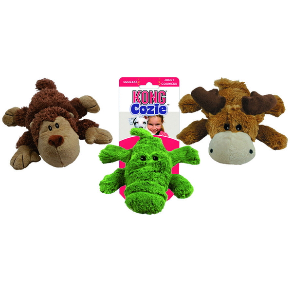 Kong Speeltje Pluche Cozie Naturals - Hondenspeelgoed - 15 cm Assorti