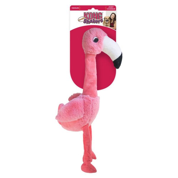 Afbeelding Kong Shakers Honkers Flamingo - Hondenspeelgoed - Roze Small door Petsplace.nl