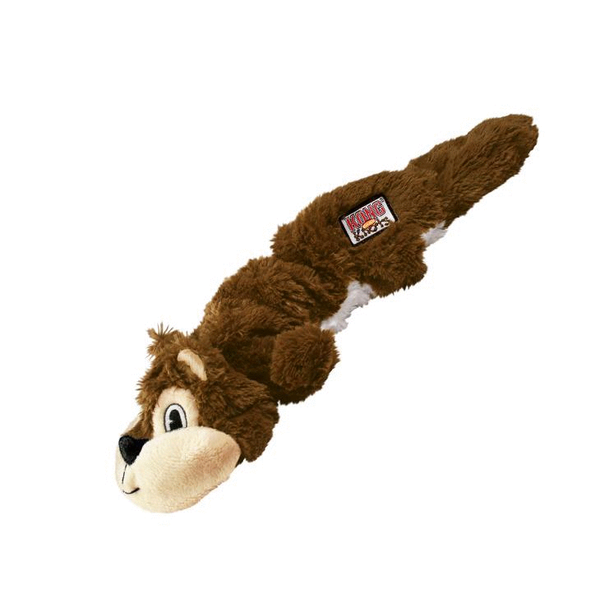 Afbeelding Kong Scrunch Knots Eekhoorn Bruin - Hondenspeelgoed - Small/Medium door Petsplace.nl