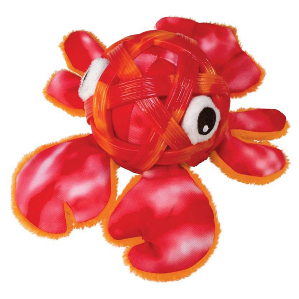 Afbeelding Kong Sea Shells Lobster - Hondenspeelgoed - Rood Medium/Large door Petsplace.nl