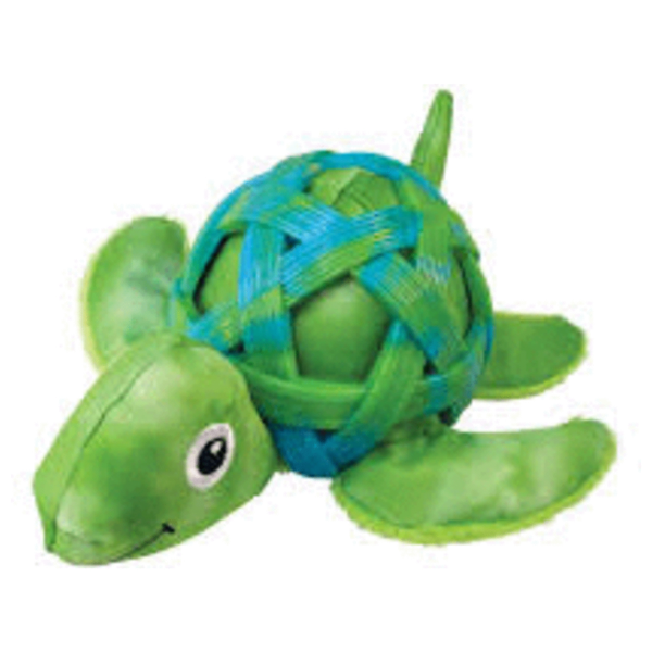 Kong Sea Shells Turtle - Hondenspeelgoed - Groen Medium/Large