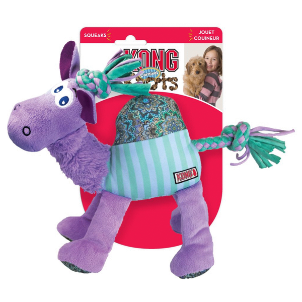Afbeelding Kong Knots Carnival Camel - Hondenspeelgoed - Roze Groen Medium-Large door Petsplace.nl