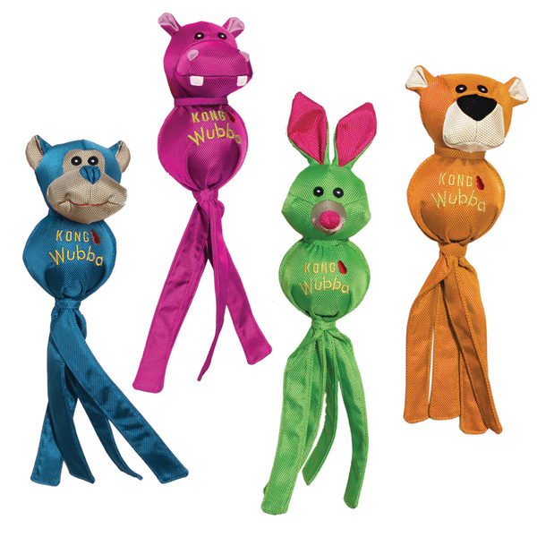 Kong Wubba Ballistic Friend Assorti - Hondenspeelgoed - Small