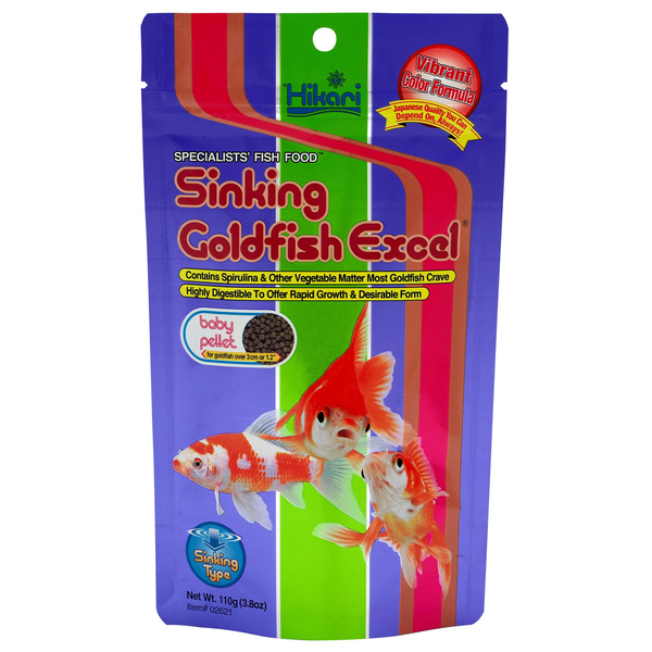 Afbeelding Hikari Goldfish Excel Baby - Vissenvoer - 110 g door Petsplace.nl