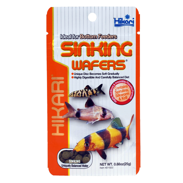 Afbeelding Hikari Sinking Wafers - Vissenvoer - 25 g door Petsplace.nl