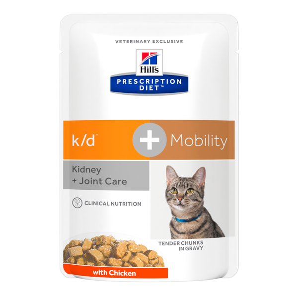 Hill's k-d + Mobility Feline Maaltijdzakjes 12x 85 gram
