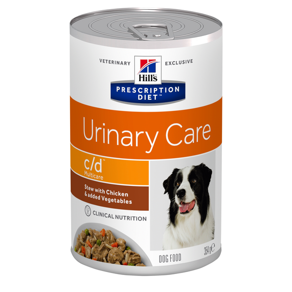Afbeelding Hill's Prescription Diet C/D Multicare Urinary Care Stoofpotje Blik - Hondenvoer - Kip Groente 354 g door Petsplace.nl