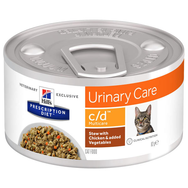 Afbeelding Hill's Prescription C/D Multicare Urinary Stew kat 82 g blik 24 x 82 gr door Petsplace.nl