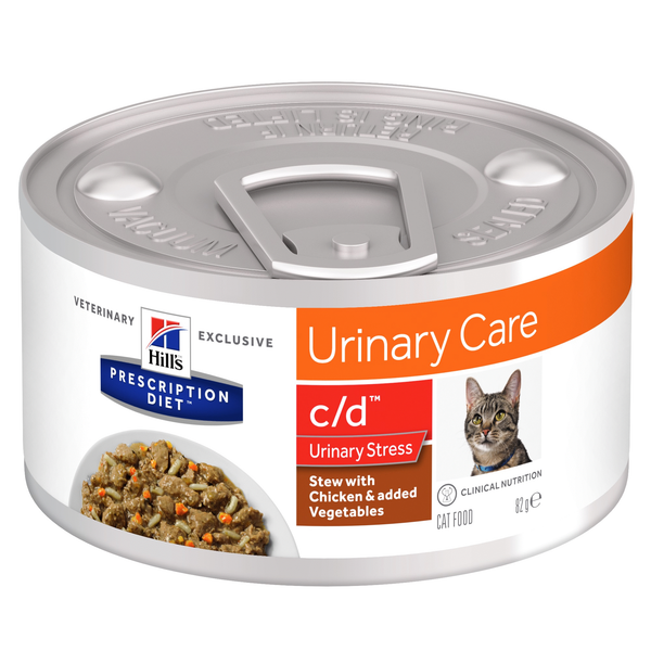 Afbeelding Hill's c/d Urinary Stress Stoofpotje - Prescription Diet - Feline - 82 g door Petsplace.nl