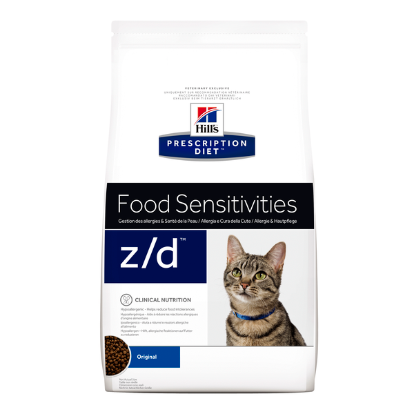 Afbeelding Hill's Prescription Z/D Food Sensitivities kattenvoer 8 kg door Petsplace.nl