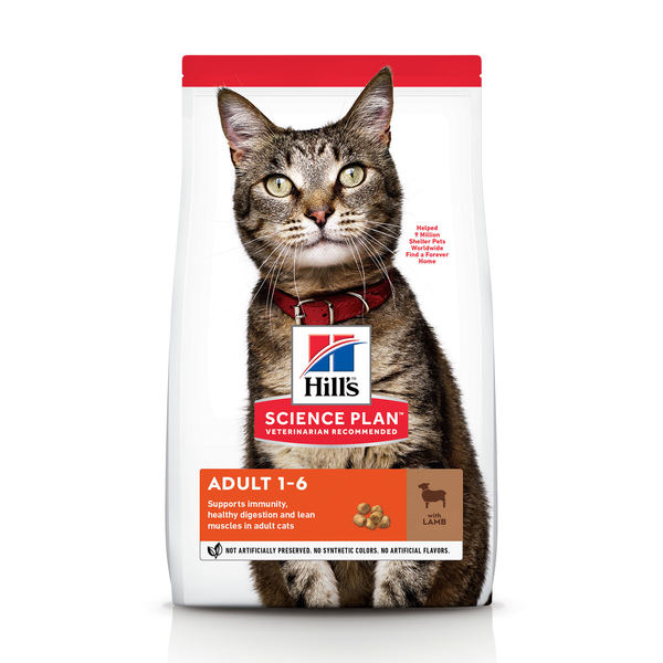 Hill's Feline Adult Lam - Kattenvoer - 7 kg