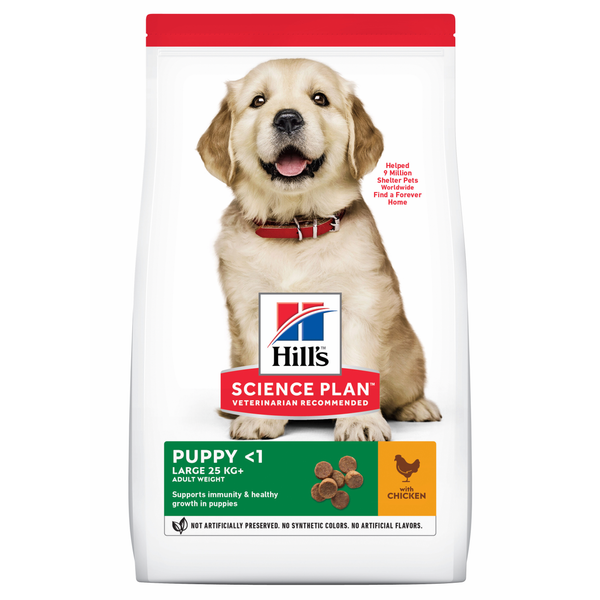 Afbeelding Hill's Canine Puppy Large Breed - Hondenvoer - Kip 12 kg door Petsplace.nl