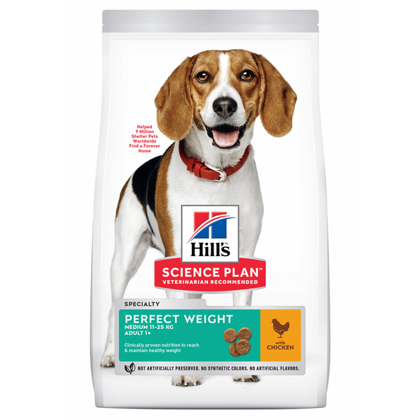 Afbeelding Hill's Science Plan - Adult - Perfect Weight - Medium 12 kg door Petsplace.nl