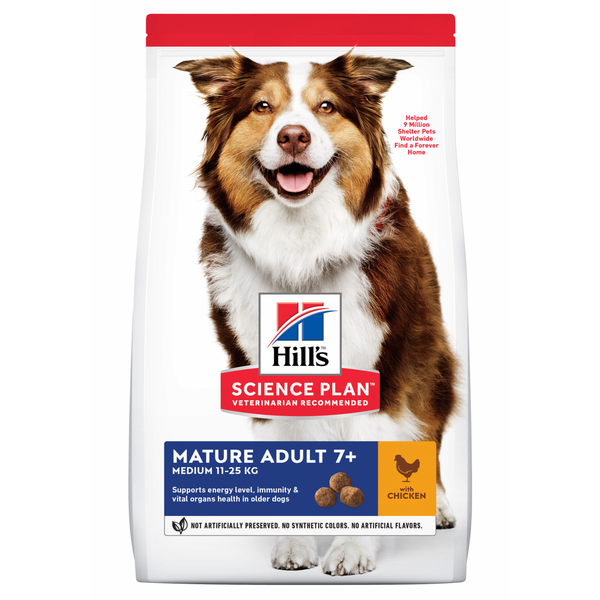 Afbeelding Hill's Science Plan - Canine Mature/Adult - Medium - Chicken 2,5 kg door Petsplace.nl