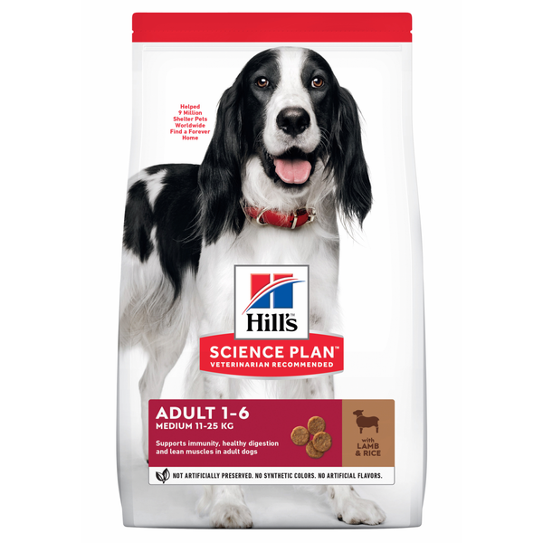 Afbeelding Hill's Science Plan - Canine Adult - Medium - Lamb & Rice 18 kg door Petsplace.nl