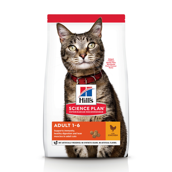 Afbeelding Hill's Feline Adult Kip - Kattenvoer - 300 g door Petsplace.nl