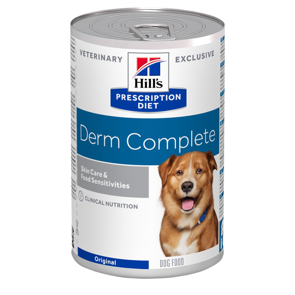 Afbeelding Hill's Prescription Diet Canine Derm Complete Blik - Hondenvoer - 370 g door Petsplace.nl