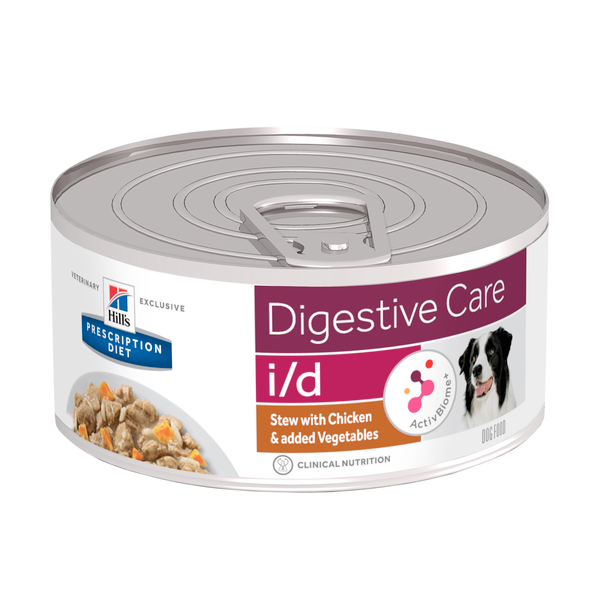 Afbeelding Hill's Prescription Diet I/D Digestive Care Stoofpotje Blik - Hondenvoer - Kip Groente 156 g door Petsplace.nl