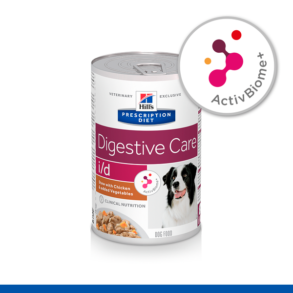 Afbeelding Hill's Prescription Diet I/D Digestive Care Stoofpotje Blik - Hondenvoer - Kip Groente 354 g door Petsplace.nl