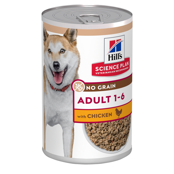 Afbeelding Hill's Canine Blik Adult No Grain 363 g - Hondenvoer - Kip door Petsplace.nl