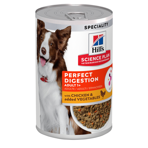 Afbeelding Hill's Canine Blik Adult Perfect Digestion - Hondenvoer - Kip 363 g door Petsplace.nl