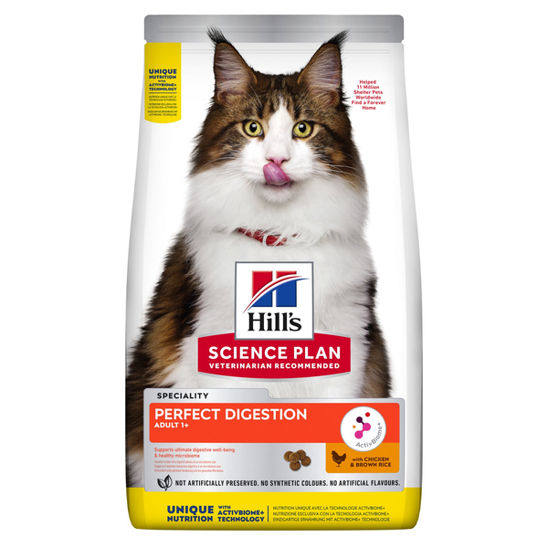 Afbeelding Hill's Feline Adult Perfect Digestion - Kattenvoer - 300 g door Petsplace.nl